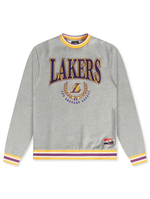 NEW ERA LA LAKERS 1948 CREWNECK - GREY NEW ERA