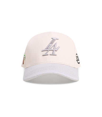 Reference Mens Paradise LA Hat - Cream/Silver