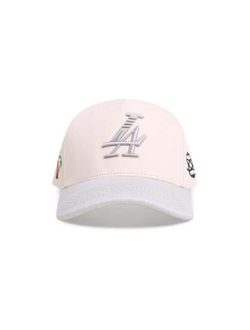 Reference Mens Paradise LA Hat - Cream/Silver