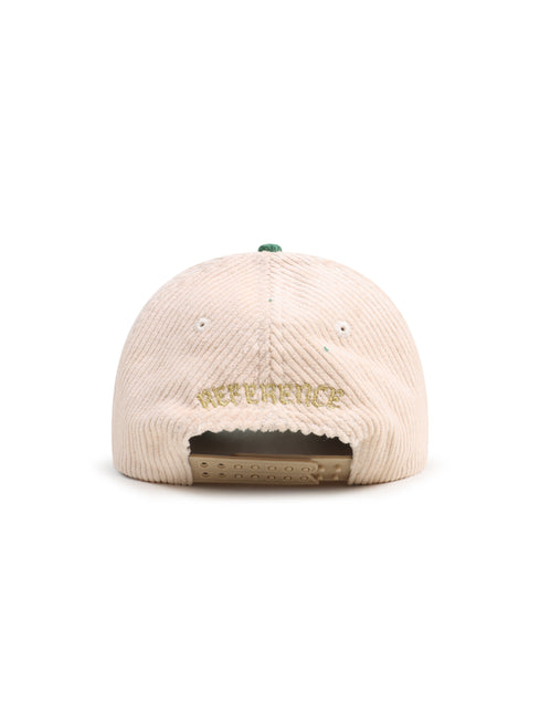 Reference Mens Paradise LA Corduroy Hat - Cream/Green