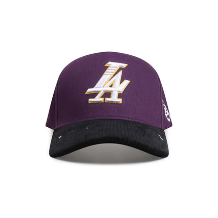 Reference Mens Paradise LA Corduroy Brim Hat - Purple/Black