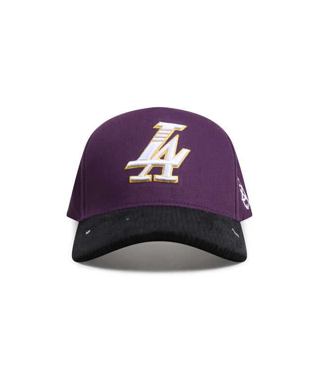 Reference Mens Paradise LA Corduroy Brim Hat - Purple/Black