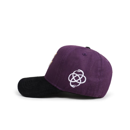 Reference Mens Paradise LA Corduroy Brim Hat - Purple/Black