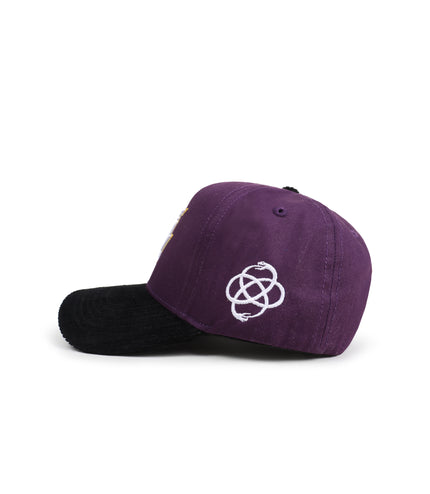 Reference Mens Paradise LA Corduroy Brim Hat - Purple/Black