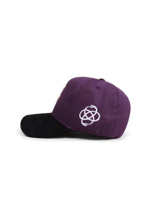 Reference Mens Paradise LA Corduroy Brim Hat - Purple/Black