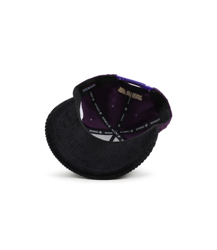 Reference Mens Paradise LA Corduroy Brim Hat - Purple/Black