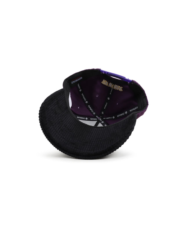 Reference Mens Paradise LA Corduroy Brim Hat - Purple/Black