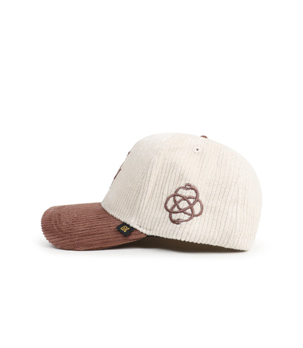 Reference Mens Paradise Corduroy Hat - Cream/Brown