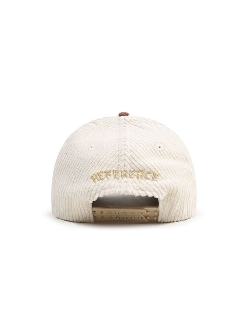 Reference Mens Paradise Corduroy Hat - Cream/Brown