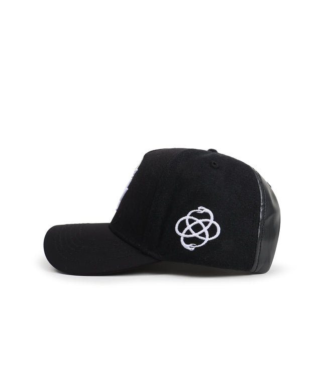 Reference Mens Paradise LA Multi Panel Hat - Black