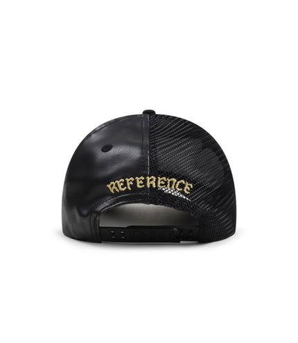 Reference Mens Paradise LA Multi Panel Hat - Black