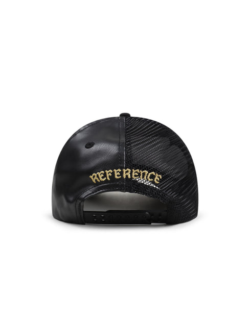 Reference Mens Paradise LA Multi Panel Hat - Black