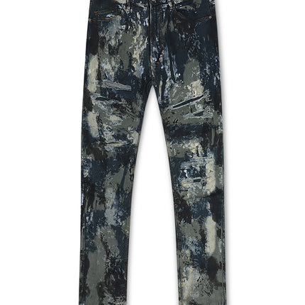 Kdnk Mens Vintage Skinny Jean - Olive