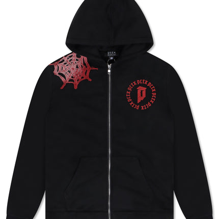 Politics Spider Web 301 Hoodie - Black  | Denim Exchange