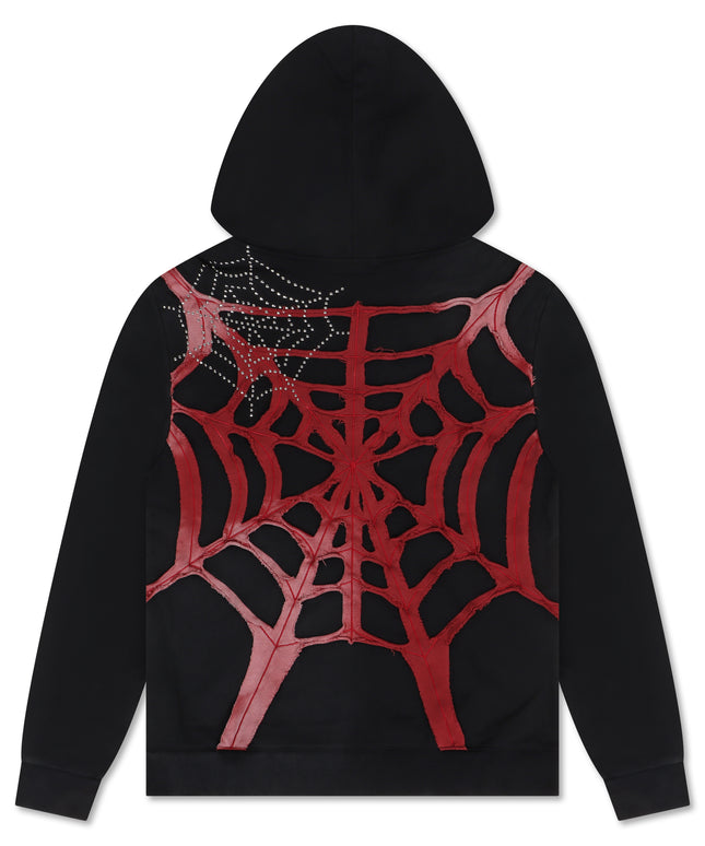 Politics Spider Web 301 Hoodie - Black - back part