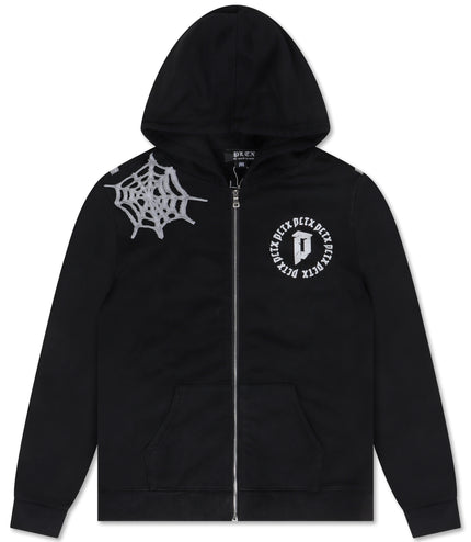 Politics Spider Web 302 Hoodie - Black