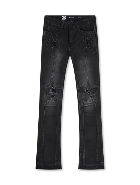 Waimea Flex Stacked Fit Jeans - Black Wash