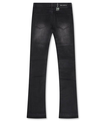 Waimea Flex Stacked Fit Jeans - Black Wash