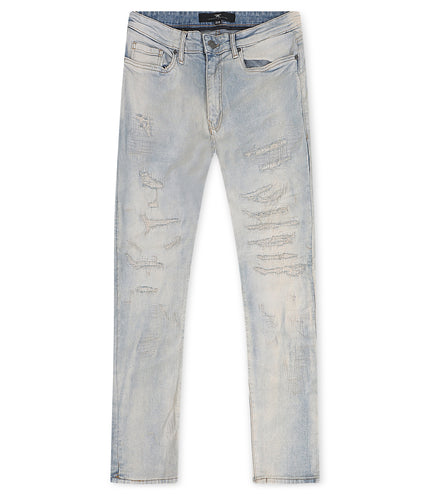 Jordan Craig  Rip and Repair Ross Fit Jeans - Cream Wash