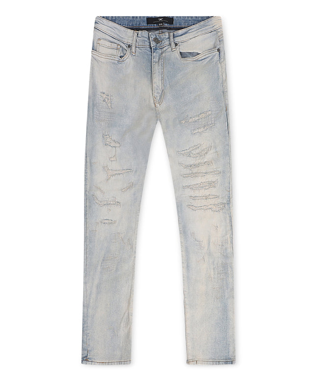 Jordan Craig  Rip and Repair Ross Fit Jeans - Cream Wash