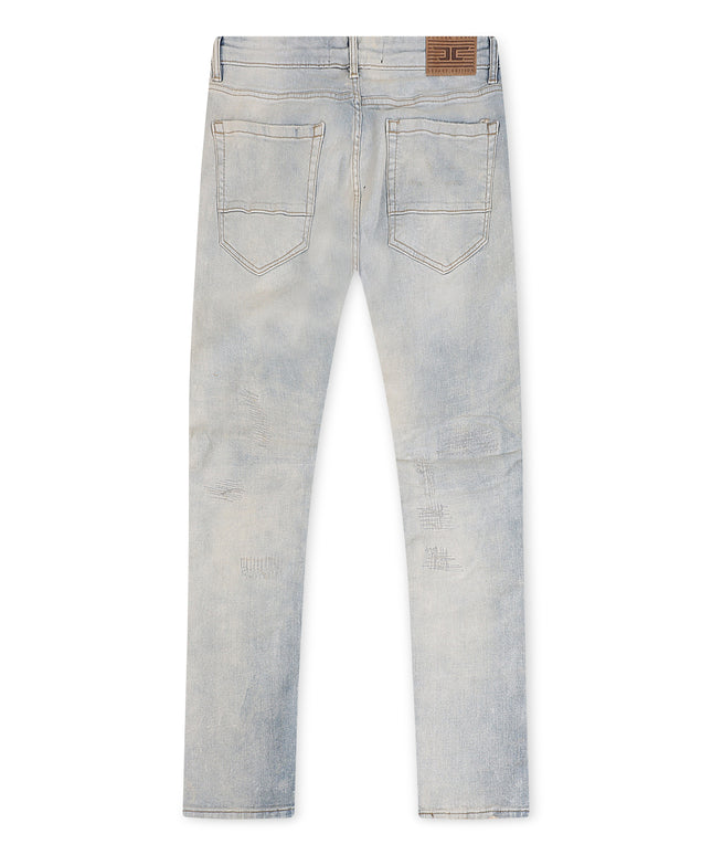Jordan Craig  Rip and Repair Ross Fit Jeans - Cream Wash