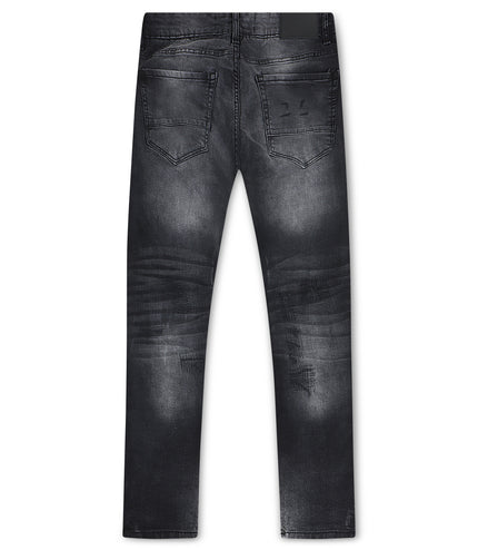 Jordan Craig  Rip and Repair Ross Fit Jeans - Black Shadow