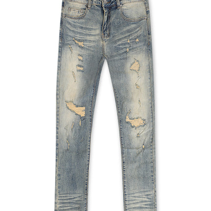 Damati  Slim Fit Stretch Jeans - Blue Vintage Wash
