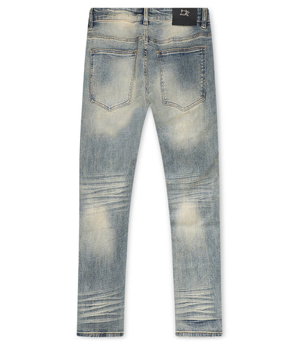 Damati  Slim Fit Stretch Jeans - Blue Vintage Wash