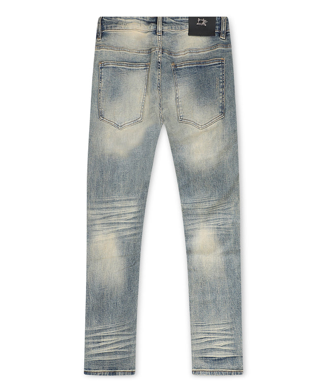 Damati  Slim Fit Stretch Jeans - Blue Vintage Wash