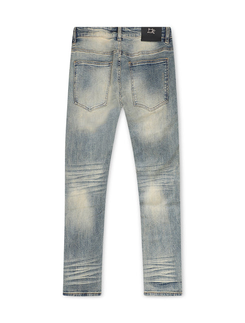 Damati  Slim Fit Stretch Jeans - Blue Vintage Wash