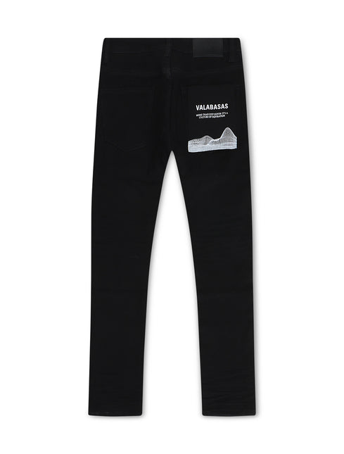 Valabasas Mr. Flex 4 Way Stretch Skinny Jean - Black