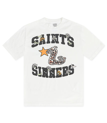 Lonley Hearts L-Star Saints And Sinners Premium Tee - Off White