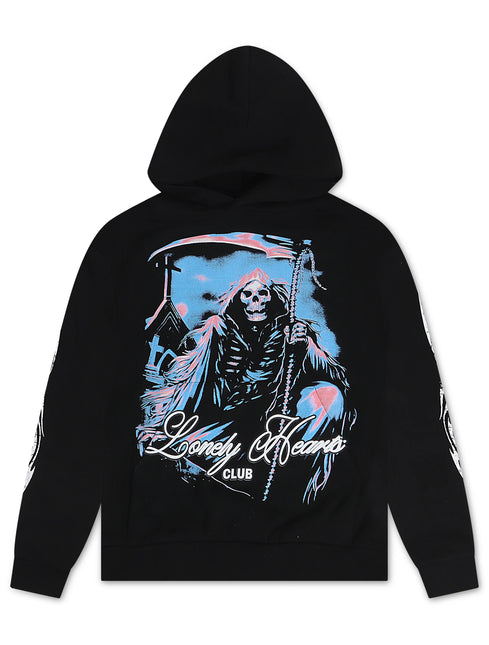 Lonley Hearts El Muerte Premium Hoodie - Black