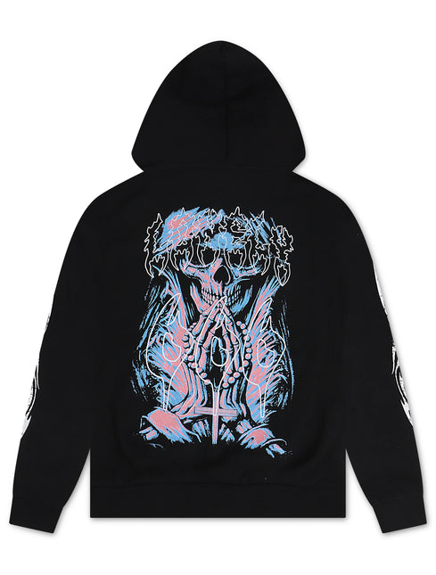 Lonley Hearts El Muerte Premium Hoodie - Black