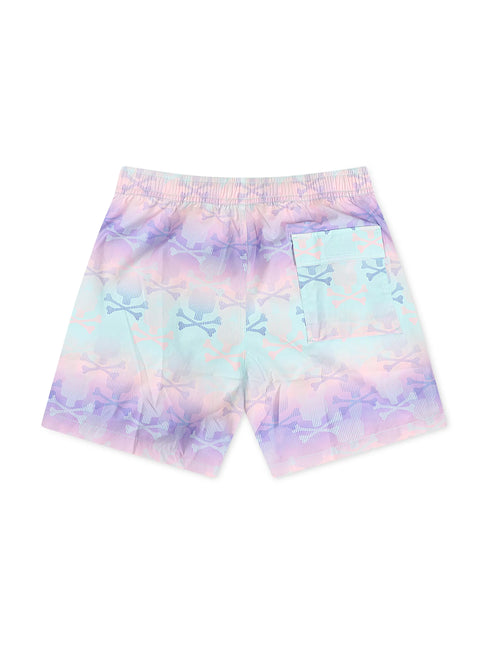 Psycho Bunny Forster Bunny Printed Swim Trunk - Lavender Gray