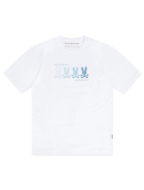 Psycho Bunny Oceania Embroidered Graphic Tee - White