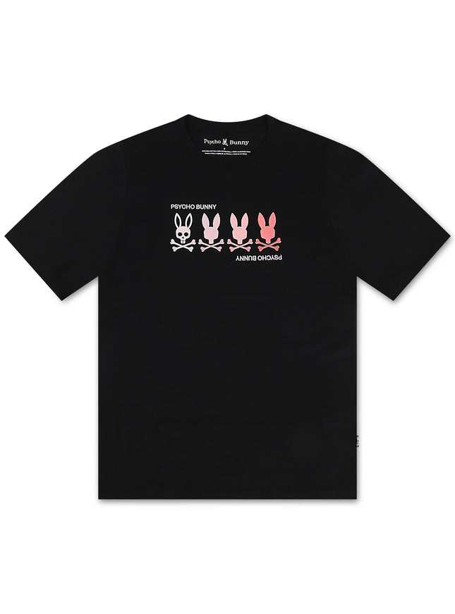 Psycho Bunny Oceania Embroidered Tee - Black