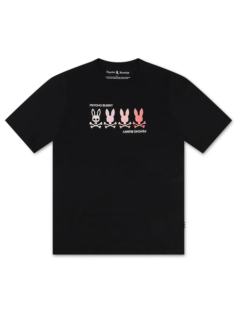 Psycho Bunny Oceania Embroidered Tee - Black