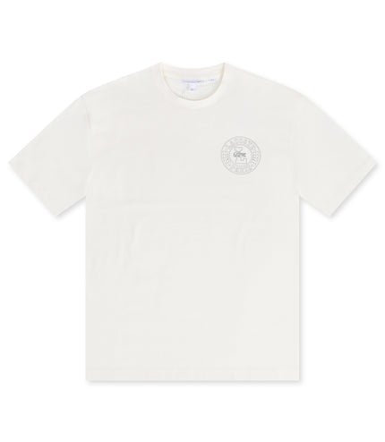 Lacoste Embroidered Badge Tee - Cream