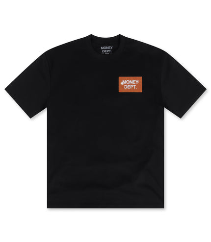 Money Dept. Square Bricks Heavyweight Tee - Black