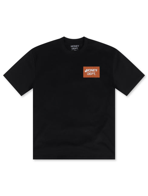 Money Dept. Square Bricks Heavyweight Tee - Black