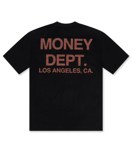 Money Dept. Square Bricks Heavyweight Tee - Black