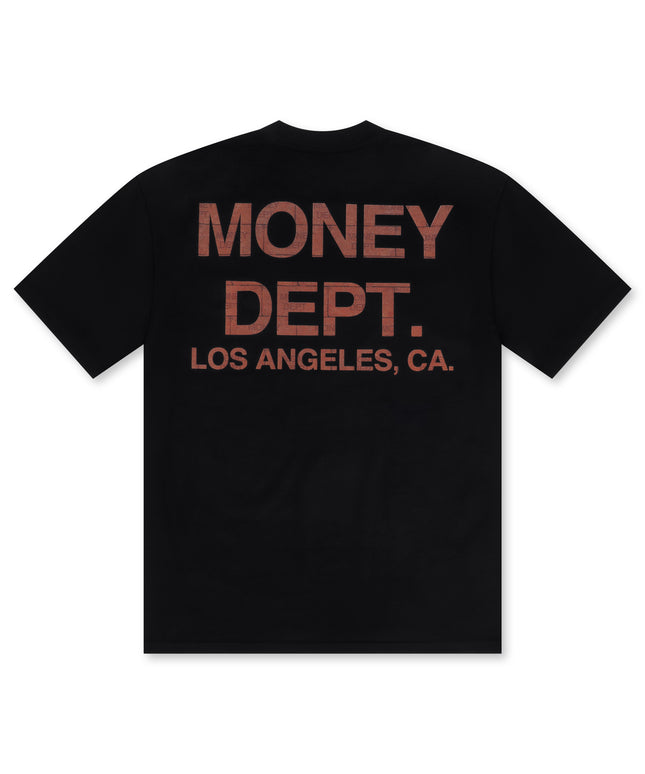 Money Dept. Square Bricks Heavyweight Tee - Black