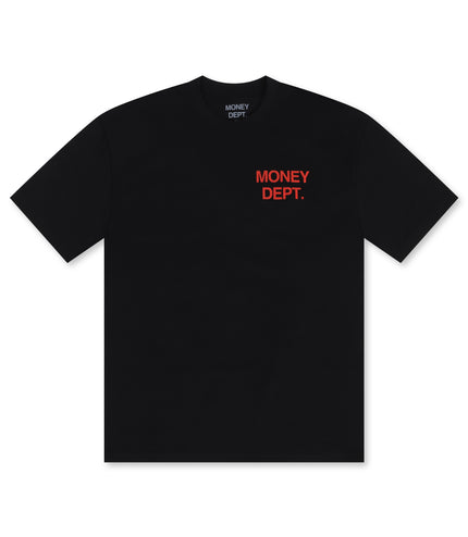 Money Dept. Los Angeles Heavyweight Tee - Black/Brick