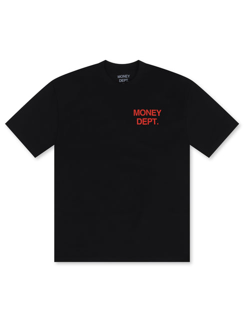 Money Dept. Los Angeles Heavyweight Tee - Black/Brick