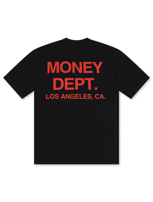 Money Dept. Los Angeles Heavyweight Tee - Black/Brick