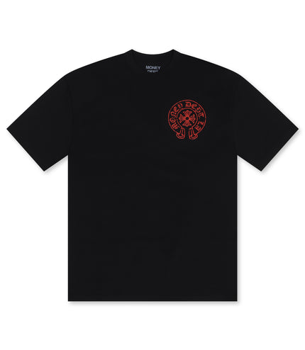 Money Dept. Vintage Old English Tee - Black/Brick