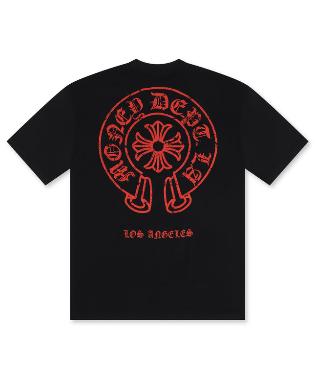 Money Dept. Vintage Old English Tee - Black/Red