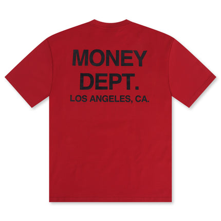 Money Dept. Los Angeles Heavyweight Tee - Burgundy/Black