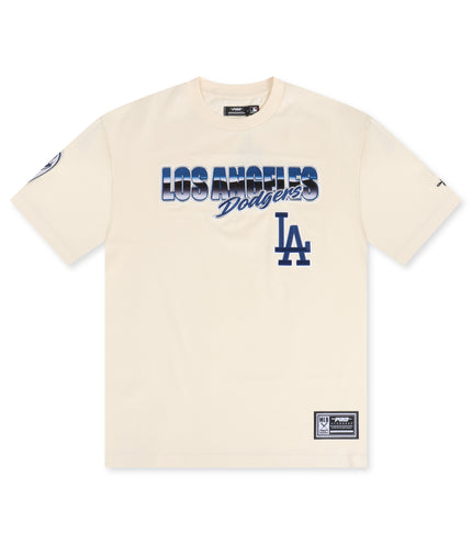 Pro Standard Los Angeles Dodgers Script Tee - Eggshell